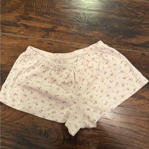 Brandy melville floral sleep shorts